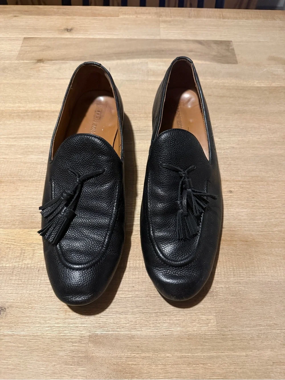 Allen Edmonds Men's Black Leather Tassel Loafers